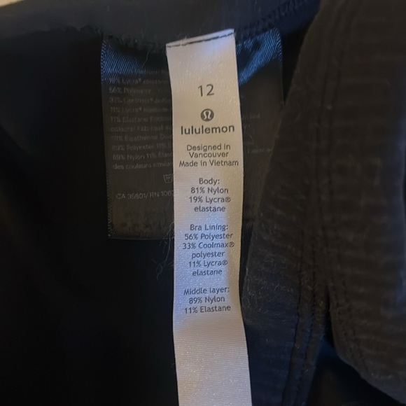 Lululemon high neck bra ribbed - Picture 2 of 3
